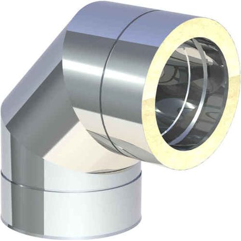 Coude 90° rigide inox Ø 180 mm
