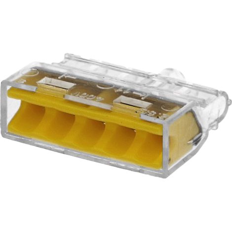 100 bornes Eur'Ohm FastLock pour fil rigide 5 entrées