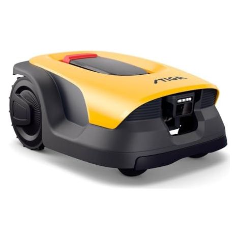 Cortacésped robot inalámbrico STIGA A 10V amarillo GPS-RTK quadri-banda AI con cámara para 1000 m²