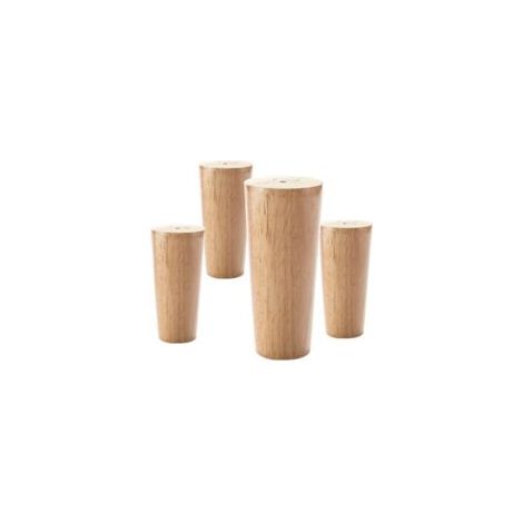 Juego de 4 patas para sofá, patas redondas de madera maciza, patas para mesa de bricolaje, tornillos M8, para patas de soporte de TV, patas de muebles, patas de mesa de centro, patas de mesa, 4 piezas