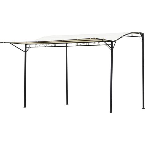 Pergola tonnelle de jardin SEAN crème (1/5)