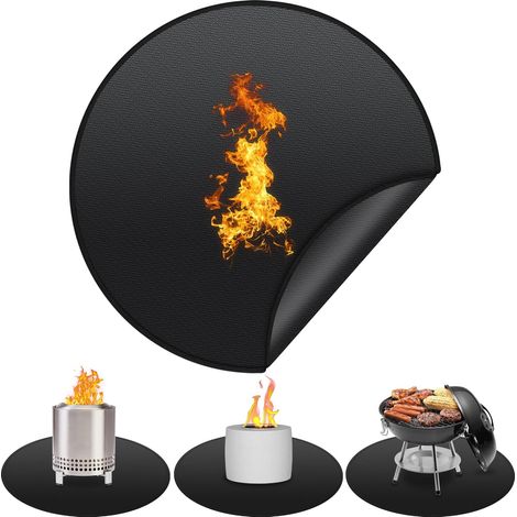 Tapis protection barbecue 18" pour sol terrasse extérieur anti graisse chaleur imperméable durable (1/5)