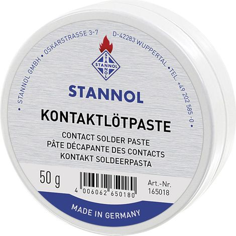 Stannol 165018 Lötpaste Inhalt 50 g F-SW 26