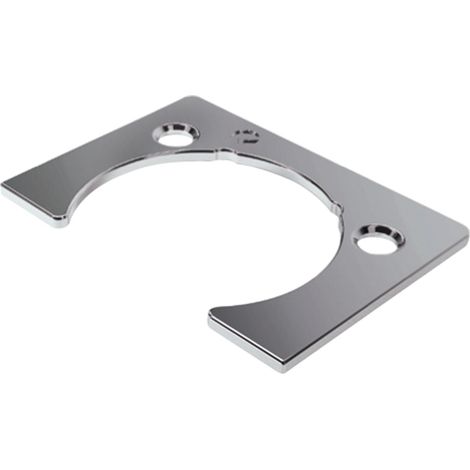 Kimana Distzanzplatte Möbelbeschlag zu Klappenband Höhe 1,5 mm Zamak vernickelt (1/3)