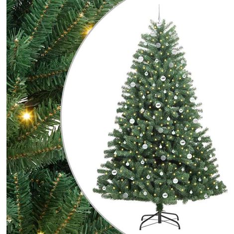 Sapin de Noël Artificiel à Branches Articulées Vert 240 cm vidaXL (1/5)