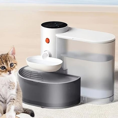 Automatischer Wasserspender für Haustiere, 3 l, intelligent, ohne Filter, automatische Füllneigung, Abwassertrennung (1/5)
