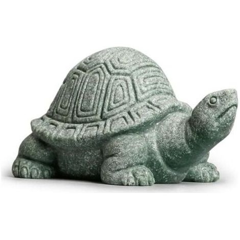 Statue de Tortue en Pierre Décoration d'aquarium Petit Poisson Décoration d'aquarium Décoration de Jardin décoration de Bassin de Jardin - 8,4 cm (1/5)