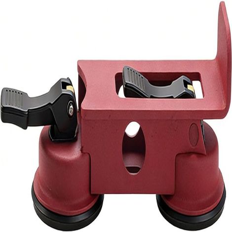 Ventouse de réparation de plancher en bois à double griffe étroite (acier au carbone épais) Rouge Noir (1/5)