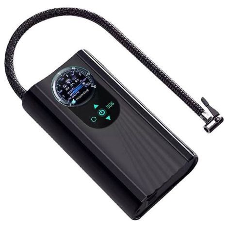 120W rechargeable car air compressor, 12V, 150 psi, cordless electric tire pump for motorcycle, bicycle and car. (1/5)
