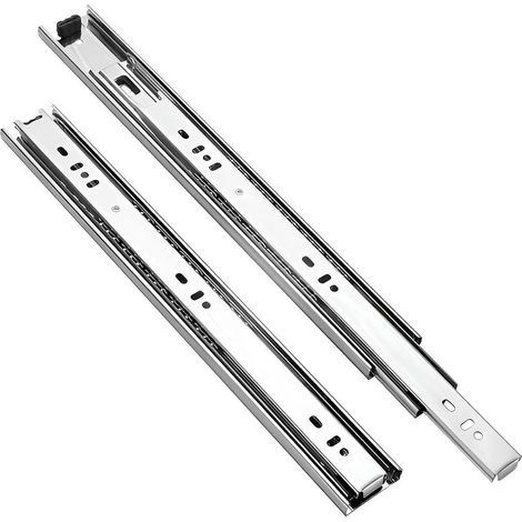 1 paire de glissières à billes extension complète pour tiroir, charge (1/5)