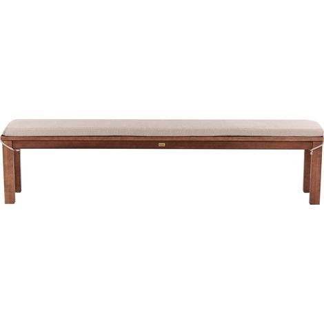 Garden 3-Seater Dining Bench with Cushion Solid Eucalyptus Natural Seat Rustic Country Garden Outdoor Indoor Modern Design MONSANO (1/5)