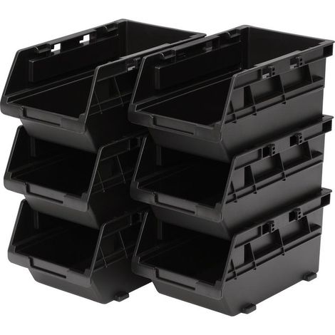Draper 31773 BUNKER Load-Up Stack Storage Bin Set (6 Piece)