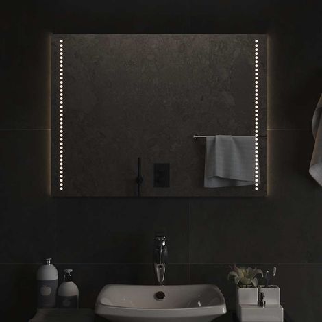 Miroir de salle de bain LED 80x60 cm