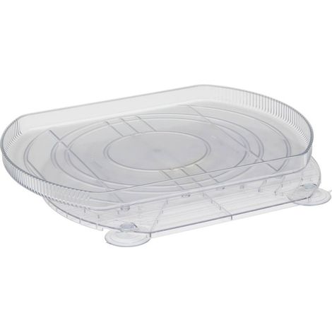 Organizer girevole smart fridge ovale 29x39 cm trasparente - 5five (1/3)