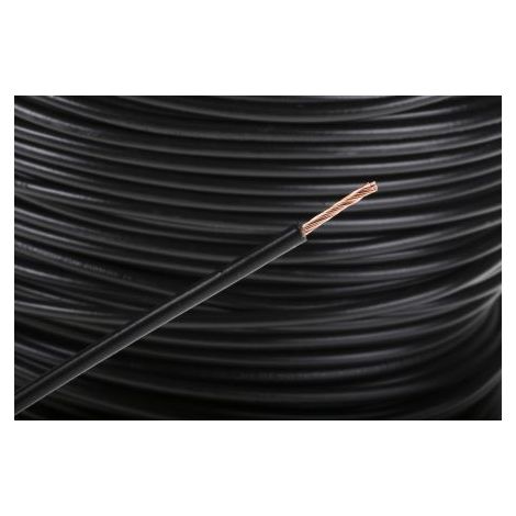 Hook Up Wire RS PRO, 1,5 mm², Noir, 16 AWG, 100m ( Prix pour Bobine de 100 Mètres )