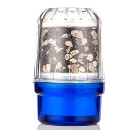 Filtre à robinet 2 unités, purificateur d'eau au charbon de bambou et aux ions négatifs, bleu (1/4)