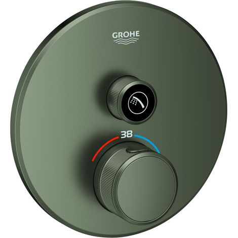 Thermostat Grohtherm SmartControl 29118 FMS rund 1 ASV satin graphite (1/3)