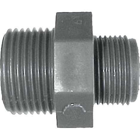 Mamelon PVC M Jardibric Raccords PVC à Visser Raccordements Arrosage Enterré PN10 (M 26x34  M 20x27)