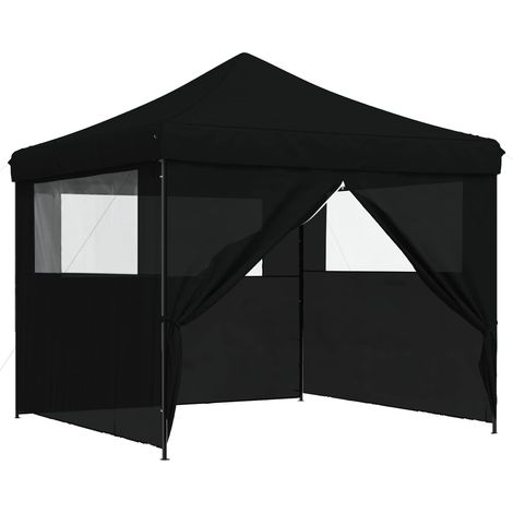 Carpa de Fiesta Negro 292 x 292 x 315 cm Tela Oxford vidaXL