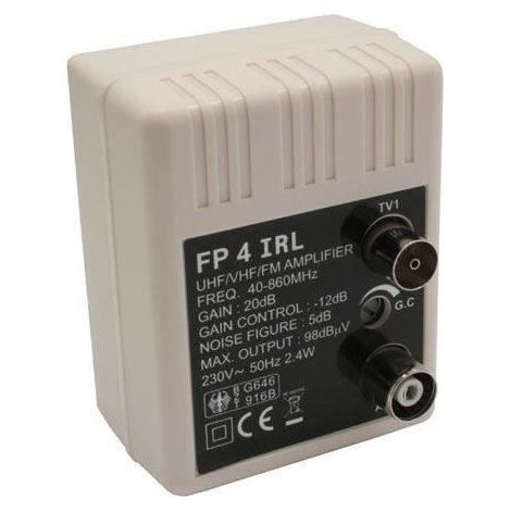 Amplificateur d'antenne, 20dB, ajustable, IEC m… (1/2)