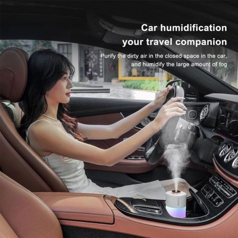 Humidificateur - Diffuseur D Air - USB - Veilleuse Intégrée - Pour Bureau Et Maison - 100 ml (1/4)