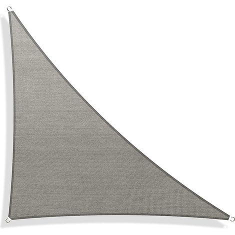 1 Voile d'ombrage triangulaire 3x3x4,3m, toile solaire imperméable, anneaux en D, pour jardin, terrasse, camping (1/5)