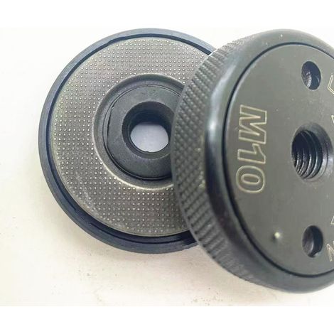 meuleuse d'angle M14 à plateau autobloquant, meuleuse portable à verrouillage rapide, machine de polissage, plateau inférieur (plateau de pression autobloquant M10 A -120g noir) (1/5)
