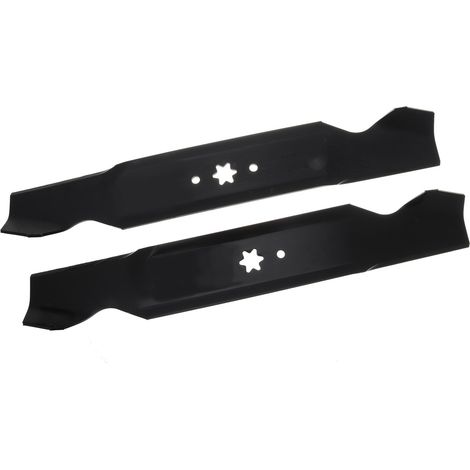 Jardiaffaires – Jeu de 2 lames extra soufflantes 96,5cm – Compatible MTD – Coupe à éjection latérale – Remplace 742-0610, 742-0646