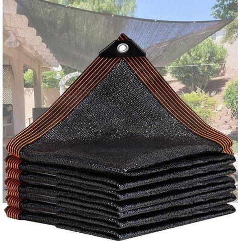 (2mx3m) Noir,Toile d'ombrage de protection solaire,filet pare soleil,protection solaire à 90%,convient aux terrasses,jardins,terrasses,serres,couvertures végétales (1/5)