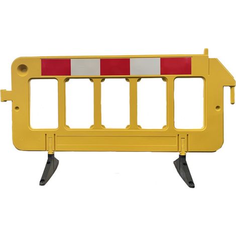 Valla de plástico reflectante de 2000 x 1000 x 50 mm SEKURECO Amarillo