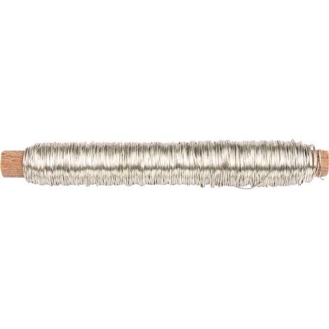 Glorex Wickeldraht silberfarben, 0,5 mm Bastelmaterial (1/2)