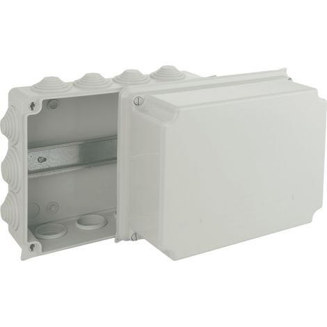 Boîte de dérivation rectangulaire IP55 - 220 x 170 x 140 mm - 14 entrées - Solera