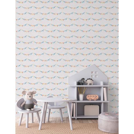 Papier peint Bleu Lilly & Luis papier peint "771711" (1/4)