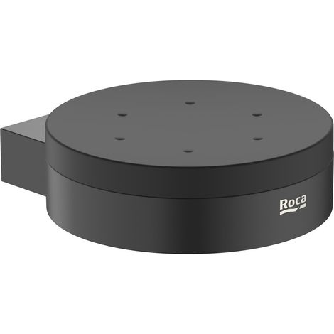 Jabonera de pared ROUND HOTELS - ROCA Color: Negro mate