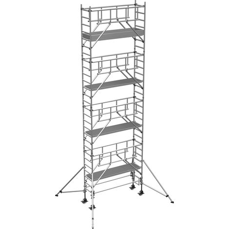 ZARGES Multitower S-PLUS 1T - Fahrgerüst Ausleger Arbeitshöhe 9.25 m 7.25 m + Plattform 0.60 m x 2.50 m (1/5)