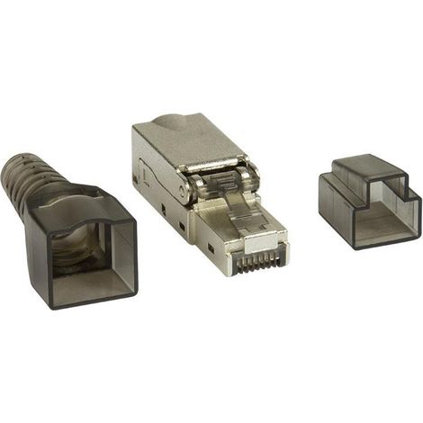 Connecteur RJ45 cat.6A FTP LogiLink MP0044, contacts plaqués or 3 µm, sans outil (1/5)