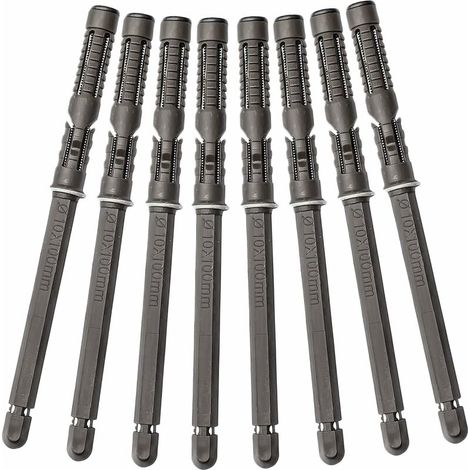 8-teiliges Set verdeckter Wandregalhalterungen, unsichtbare Wandregalträger, robuste Halterungen für DIY-Wandregale, Wandregale (10 x 100 mm) (1/5)