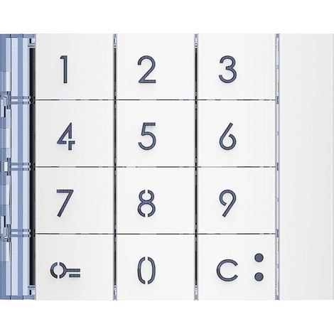 Façade Sfera New pour module électronique clavier Allwhite (353002) (1/2)