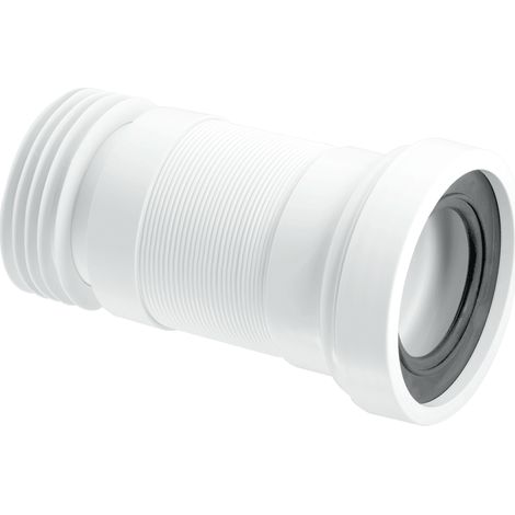 McAlpine Flexible WC Connector for WC HO Wall Pans with Flexi Hose Extends to 310mm     WC-F23R (1/4)