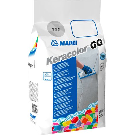 Stucco fughe grana grossa ceramiche piastrelle mosaici keracolor gg sacco 25kg colore- grigio cemento - 113 - confezione 1