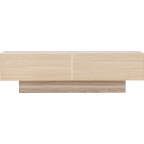 Meuble TV en Bois 160 cm cm - Bois blanchi - CUENCA (1/5)