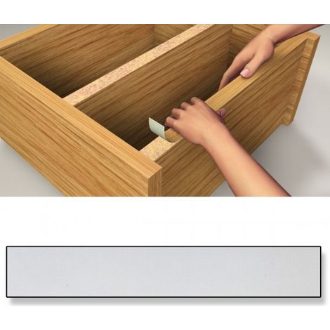 CANTO EMBELLECEDOR ADHESIVO. 19 MM X 5 M / GRIS. BLISTER 1 ROLLO - BRINOX