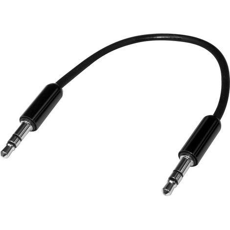 Câble de raccordement jack 3,5 mm Speaka Professional SuperSoft noir 0,1 m SpeaKa Professional SP-78 (1/2)
