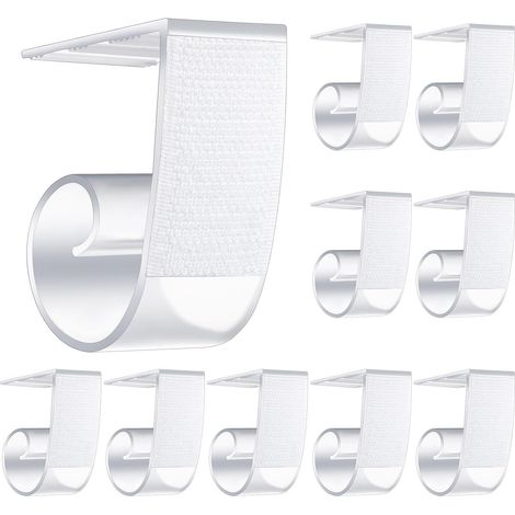 Lot de 10 pinces de table de pique-nique pour nappe, pinces en plastique pour jupe de table (1/5)