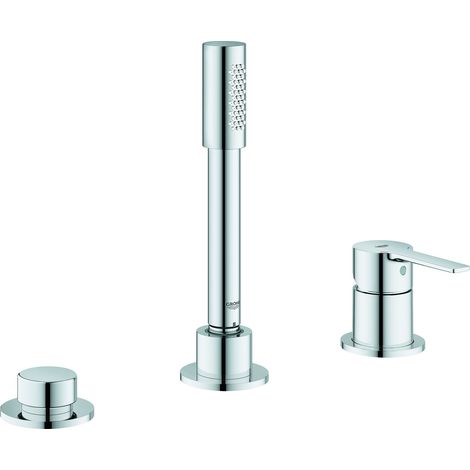 Combinazione di vasca da bagno lineare a 3 fori EH 199651 cromato (1/3)