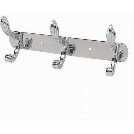 TRADE SHOP - Appendino Multiuso A 3 Ganci Ali Finitura Cromo Lucido 52181 Appendi Abiti - (1/2)