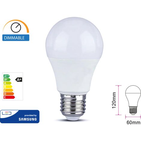 Lampada Led E27 A60 12W 1055 LM Caldo 3000K Dimmerabile Chip Samsung SKU-20044 (1/3)