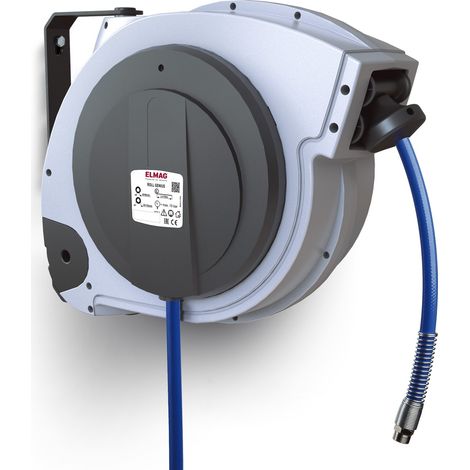 ELMAG Automatischer Schlauchaufroller ROLL AIR GENIUS 15 8x12 mm, komplett inkl. Slow-Motion (1/3)