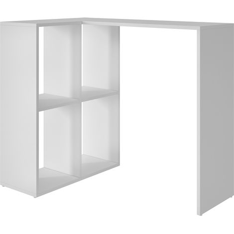 Mint Essentials Chester White Computer Desk with Shelves (1/3)