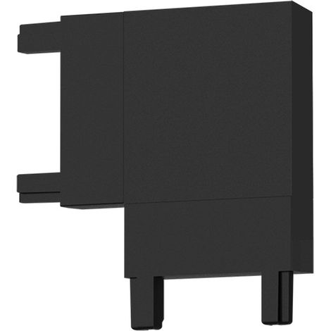 Connecteur de rail 1 phase coudé en L noir Milagro Magnetic Track Slim (1/4)